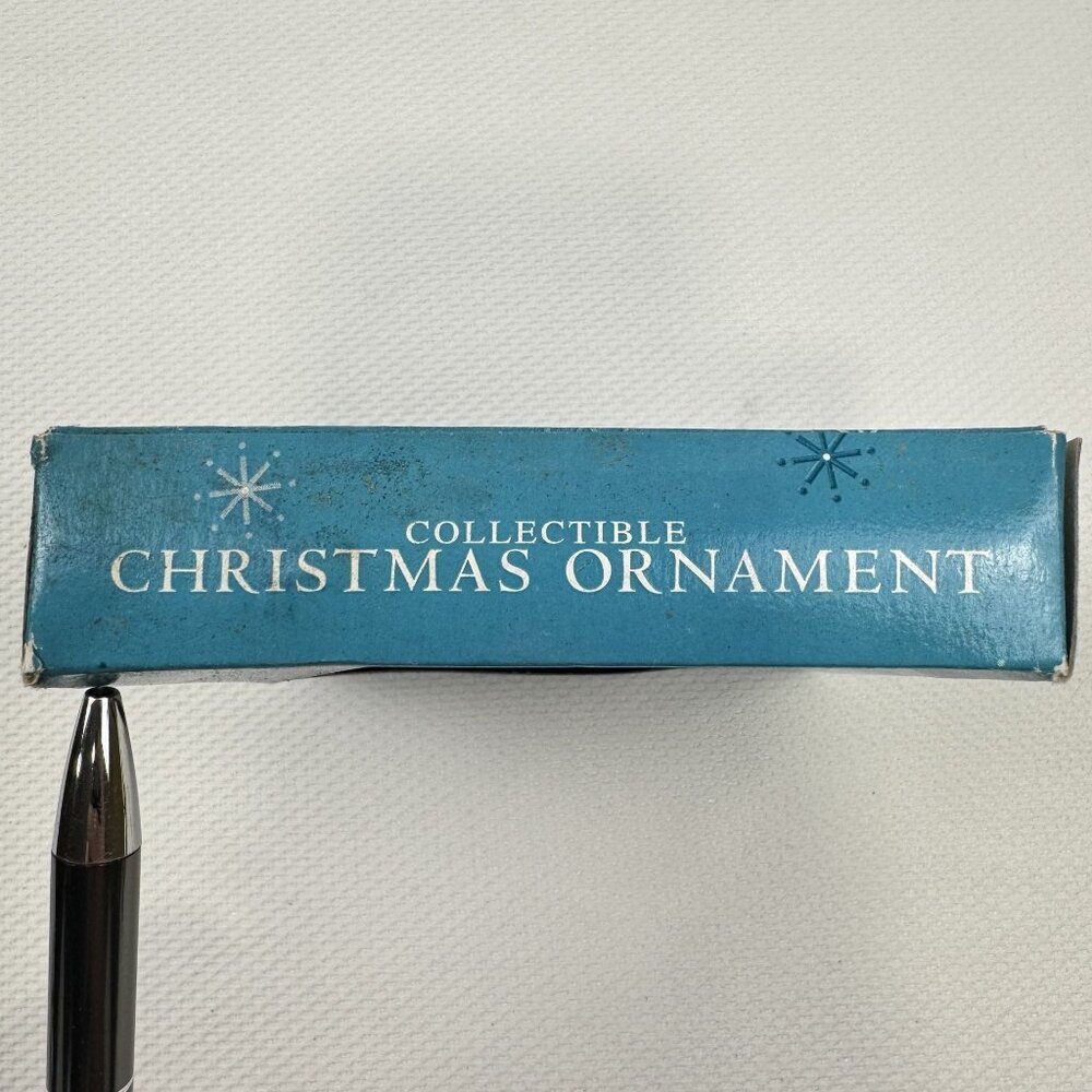 Vtg Brother Christmas Ornament Pewter Heart Swarovski Crystal Gloria Duchin USA - Picture 11 of 12